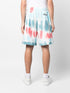distressed-effect cotton shorts